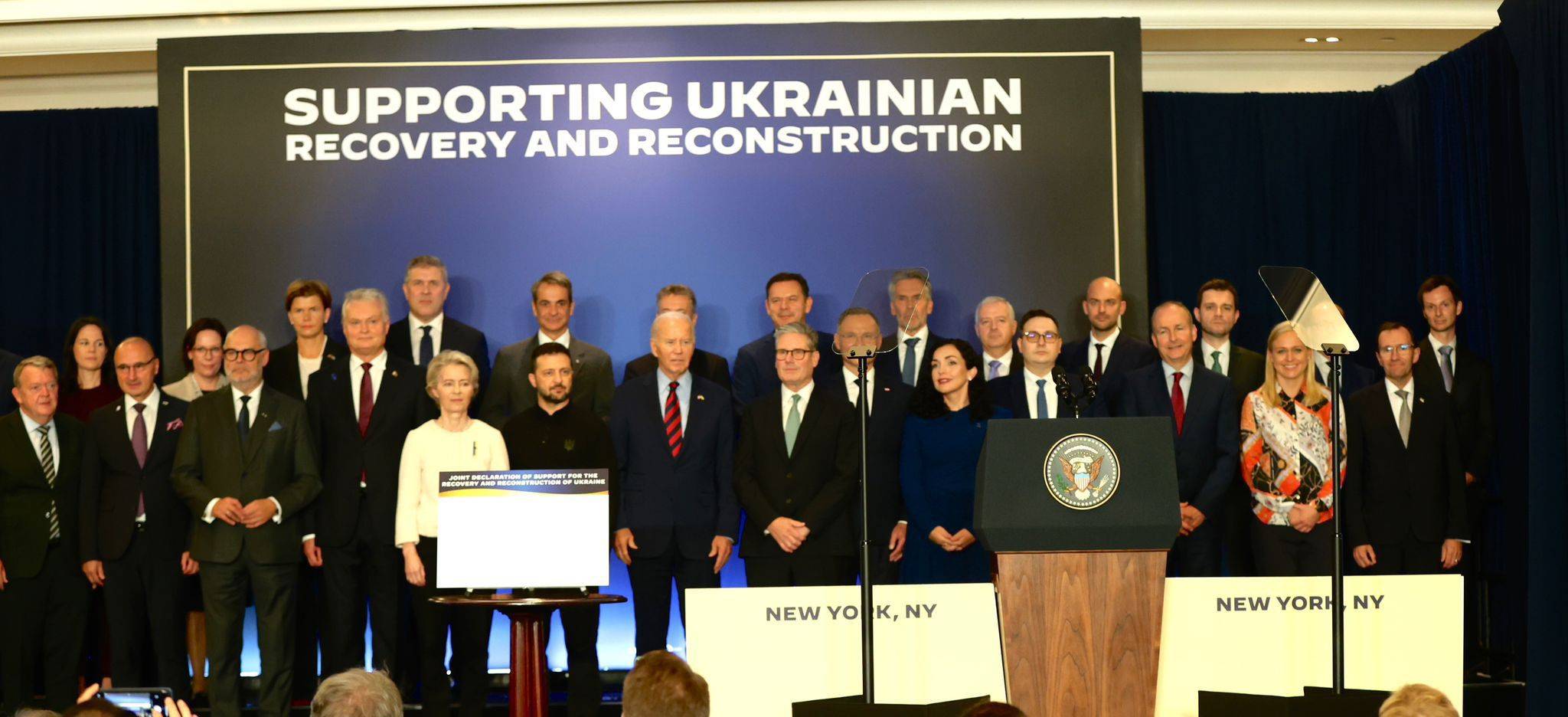  Кондов взе присъединяване и в свиканата по покана на  президента на Съединени американски щати Джо Байдън среща в поддръжка на възобновяване на Украйна в наличието на украинския президент Володимир Зеленски, ръководителя на Европейска комисия Урсула фон дер Лайен, английския министър председател Кийр Стармър и други международни водачи 